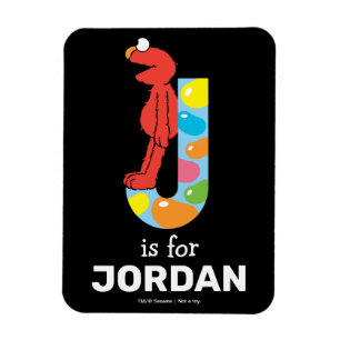 Elmo Alfabetet J Jelly Bean Magnet