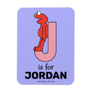 Elmo Alfabetet J Pink Magnet