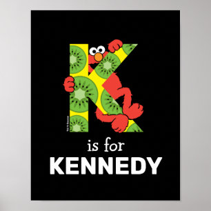 Elmo Alfabetet   K Kiwi Poster
