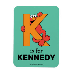 Elmo Alfabetet K Orange Magnet