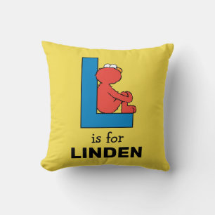 Elmo Alfabetet L Blå Kudde