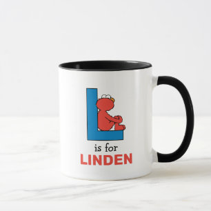 Elmo Alfabetet L Blå Mugg