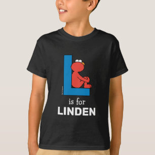 Elmo Alfabetet L Blå T Shirt
