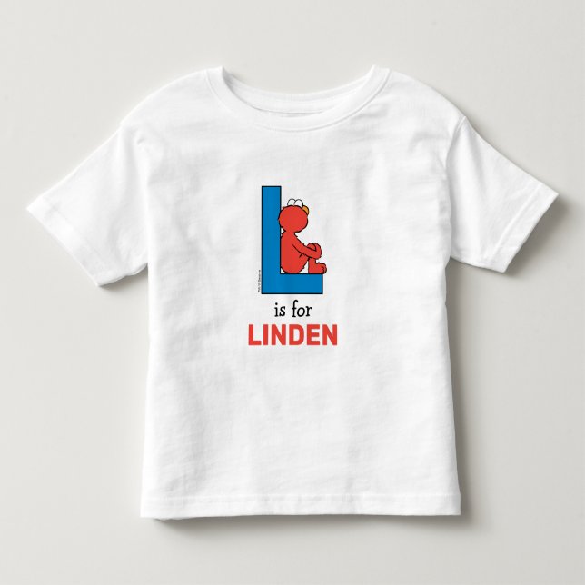 Elmo Alfabetet | L Blå T Shirt (Framsida)
