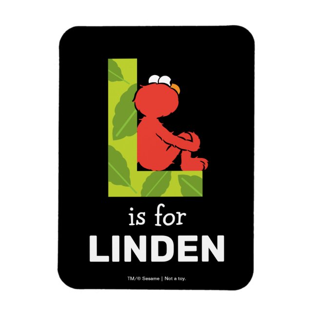 Elmo Alfabetet | L Löv Magnet (Vertikal)