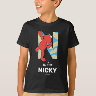 Elmo Alfabetet N Nötter T Shirt