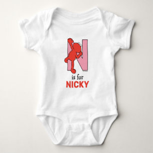 Elmo Alfabetet N Rosa T Shirt