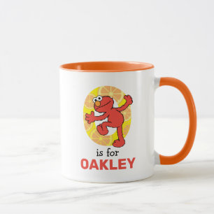 Elmo Alfabetet O Orange Mugg