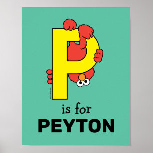 Elmo Alfabetet   P Gul Poster