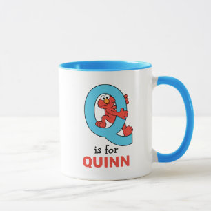 Elmo Alfabetet Q Blå Mugg