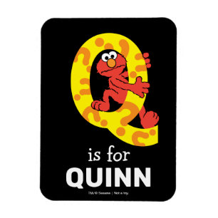 Elmo Alfabetet Q Frågetecken Magnet