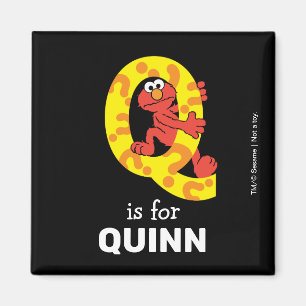 Elmo Alfabetet   Q Frågetecken Magnet