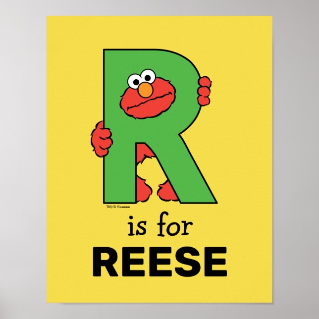 Elmo Alfabetet | R Green Poster (Framsidan)