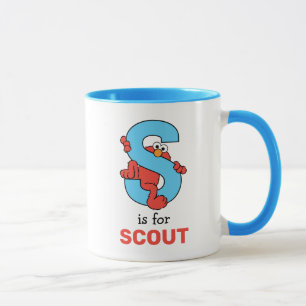 Elmo Alfabetet S Blå Mugg