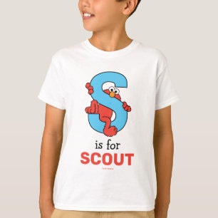 Elmo Alfabetet S Blå T Shirt