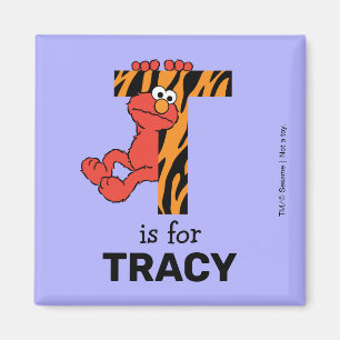 Elmo alfabetet T Tiger Magnet