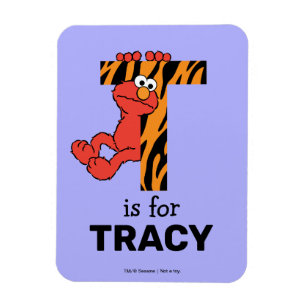 Elmo Alfabetet T Tiger Magnet