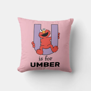 Elmo Alfabetet U Lila Kudde
