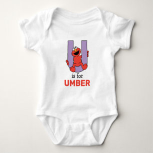 Elmo Alfabetet U Lila T Shirt
