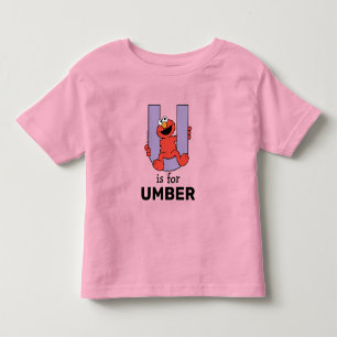 Elmo Alfabetet   U Lila T Shirt