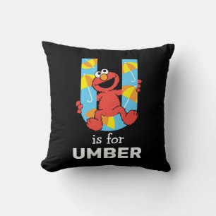 Elmo Alfabetet U Umbrella Kudde
