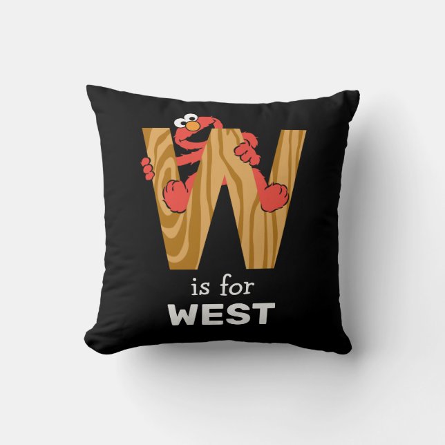 Elmo Alfabetet | W Trä Kudde (Framsida)