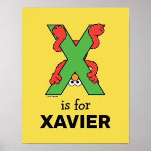 Elmo Alfabetet X Grön Poster