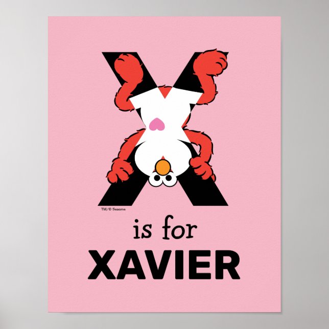 Elmo Alfabetet | X Röntgen Poster (Framsidan)