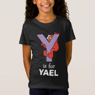 Elmo Alfabetet Y Lila T Shirt