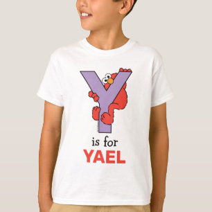 Elmo Alfabetet Y Lila T Shirt