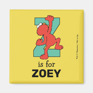 Elmo Alfabetet Z Teal Magnet