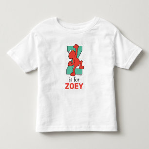 Elmo Alfabetet   Z Teal T Shirt