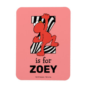 Elmo Alfabetet Z Zebra Magnet