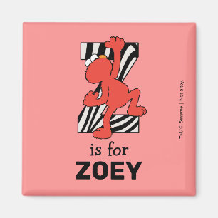 Elmo Alfabetet Z Zebra Magnet