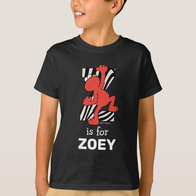 Elmo Alfabetet | Z Zebra T Shirt (Framsida)