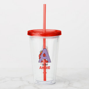 Elmo Alphabet A LILA Take Away Mugg