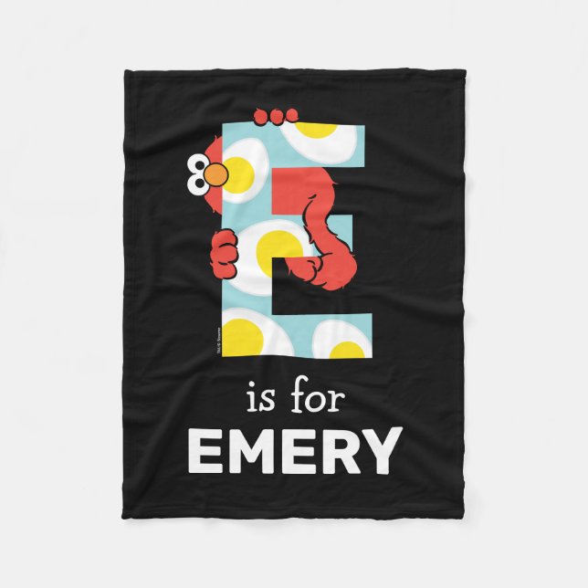 Elmo Alphabet | Ägg Fleecefilt (Framsidan)