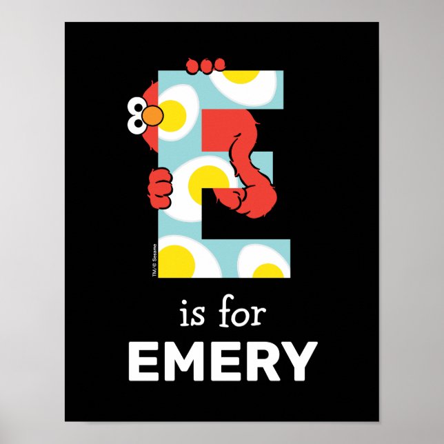 Elmo Alphabet | Ägg Poster (Framsidan)