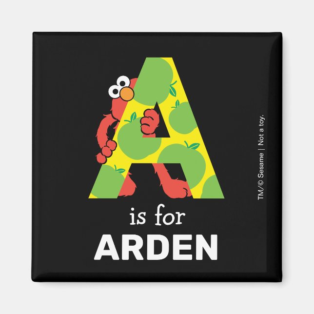 Elmo Alphabet | Äpple Magnet (Framsidan)