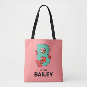 Elmo Alphabet   B Teal Tygkasse