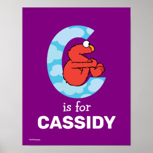 Elmo Alphabet   C Moln Poster