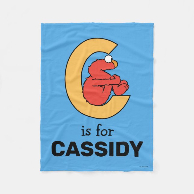 Elmo Alphabet | C-Orange Fleecefilt (Framsidan)