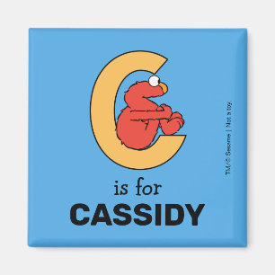Elmo Alphabet   C-Orange Magnet