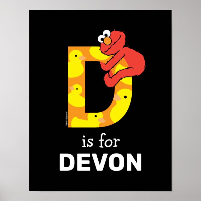 Elmo Alphabet | D ANKA Poster (Framsidan)