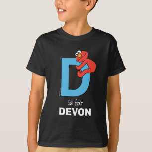 Elmo Alphabet D Blue T Shirt