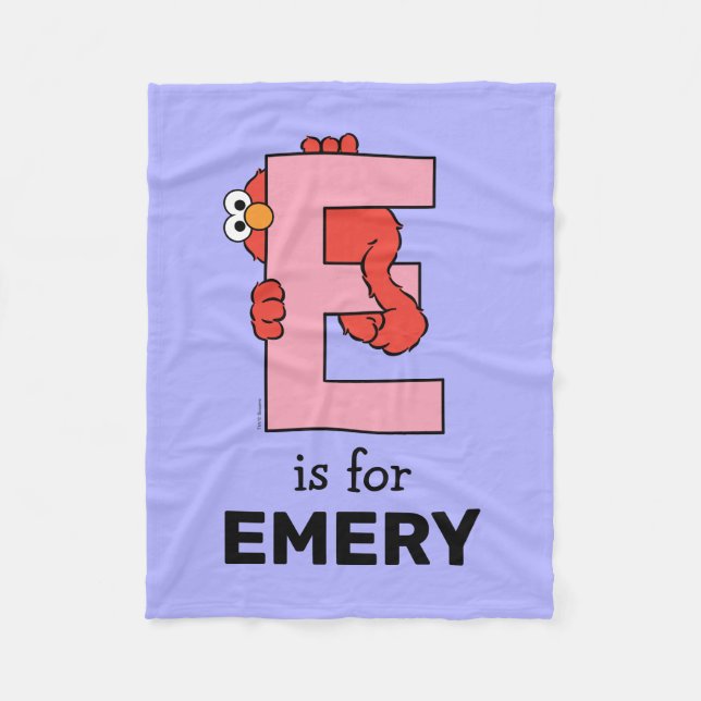 Elmo Alphabet | E ROSA Fleecefilt (Framsidan)