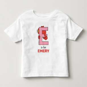 Elmo Alphabet   E ROSA T Shirt