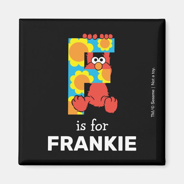 Elmo Alphabet | F Blommor Magnet (Framsidan)
