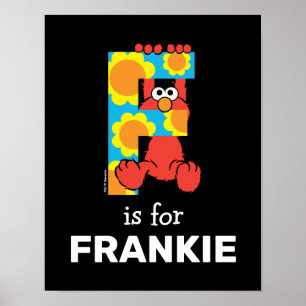 Elmo Alphabet F Blommor Poster