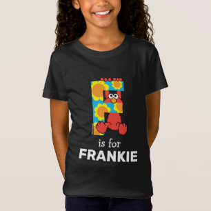 Elmo Alphabet   F Blommor T Shirt